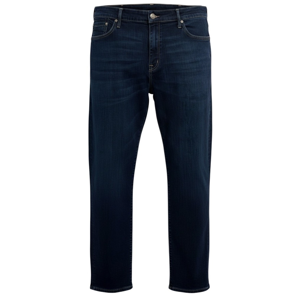 Mavi Myles Straight Leg Jeans Mens 40x32 Dark Indigo Wash Denim Jeans (HH29)
